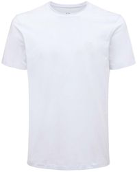 Armani Exchange - Logo Print Stretch Cotton T-shirt - Lyst