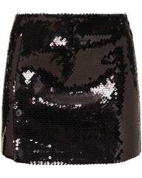 16Arlington - Quattro Sequined Mini Skirt - Lyst