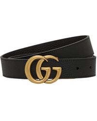 Gucci - 3cm gg Reversible Leather Belt - Lyst