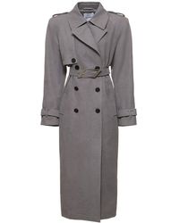 The Attico - Belted Long Trench Coat - Lyst