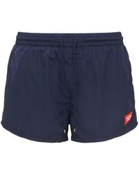 Herren Bekleidung Bademode Boardshorts und Badeshorts DIESEL Shorts Aus Technostoff Mit Logo in Blau für Herren 