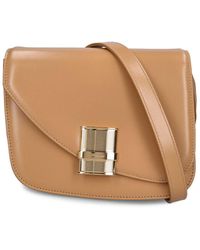 Ferragamo - Small Fiamma Leather Shoulder Bag - Lyst