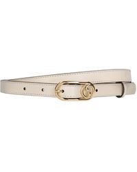 Gucci - 15Mm Round Interlocking G Leather Belt - Lyst