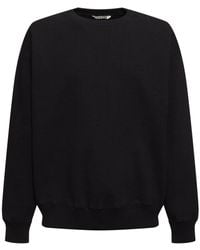 AURALEE - Cotton Knit Sweatshirt - Lyst