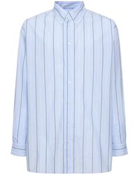 Marni - Striped Organic Cotton Poplin Over Shirt - Lyst
