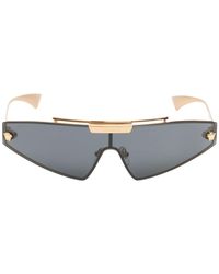 Versace - Sonnenbrille Aus Metall - Lyst