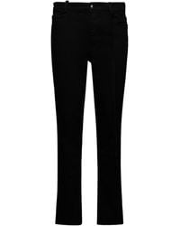 Ann Demeulemeester - Pantaloni skinny wout in misto cotone - Lyst