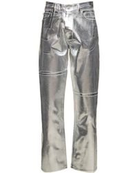 MM6 by Maison Martin Margiela - 22,5cm Gerade Bull-jeans Mit Beschichtung - Lyst