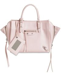 Balenciaga Mini Tote Aus Leder "papier A4" - Pink