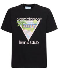 Casablancabrand - Lvr exclusive - t-shirt en coton tennis club - Lyst