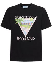 Casablancabrand - Lvr Exclusive Tennis Club Cotton T-Shirt - Lyst