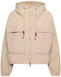 Moncler - Damen Jacke Aus Baumwollmischung Mit Kapuze „Sauvan“ - Lyst