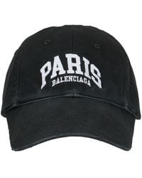 Balenciaga - Paris City Cotton Cap - Lyst