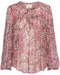 Isabel Marant - Hemd Aus Viskose Mit Druck "daytonea" - Lyst