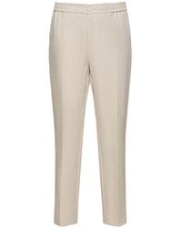 Etro - Straight Linen Pants - Lyst