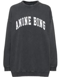 Anine Bing - Tyler Cotton Logo Sweatshirt - Lyst