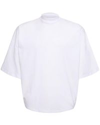 Jil Sander - T-shirt boxy en jersey de coton - Lyst