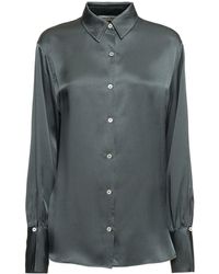 Anine Bing - Monica Satin Silk Shirt - Lyst
