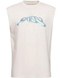 Satisfy - Tank top mothtech muscle in cotone - Lyst