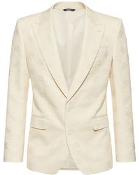 Dolce & Gabbana - Monogram Jacquard Cotton Jacket - Lyst