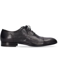 Officine Creative Zapatos oxford de piel con cordones - Negro