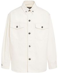 Versace - Cotton Denim Shirt - Lyst