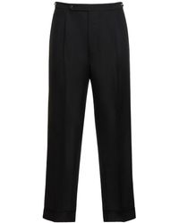 Maison Margiela - Wool Straight Leg Pants - Lyst