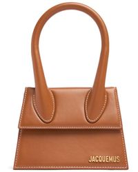 Jacquemus - Le Chiquito Moyen Leather Top Handle Bag - Lyst
