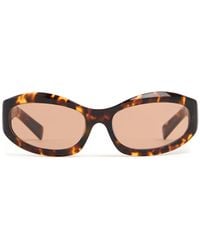Miu Miu - Mujer Gafas De Sol Ovaladas De Acetato Unique - Lyst
