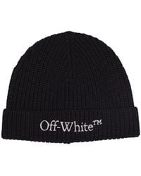 Off-White c/o Virgil Abloh - Bookish Classic Knit Wool Beanie - Lyst