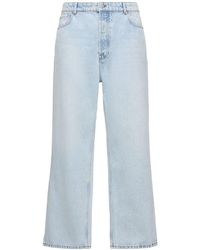 Ami Paris - Loose Cotton Denim Jeans - Lyst