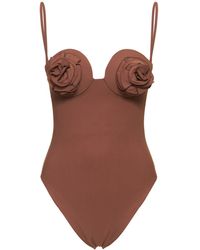Magda Butrym - 3D Flower Jersey One Piece Swimsuit - Lyst