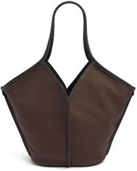 Hereu - Calella Canvas & Leather Shoulder Bag - Lyst