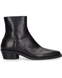 Proenza Schouler - 40Mm Bronco Leather Ankle Boots - Lyst