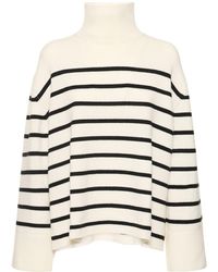 Anine Bing - Courtney Striped Wool Cashmere Sweater - Lyst