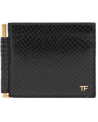 メンズ Tom Ford バーガンディ シャイニー クロコ T Line