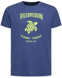 Vilebrequin - T-shirt en jersey de coton à imprimé logo - Lyst