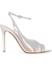 Gianvito Rossi - 105mm Crystelle Plexi & Leather Pumps - Lyst