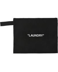 Off-White c/o Virgil Abloh Pouch Aus Technocanvas "laundry" - Schwarz