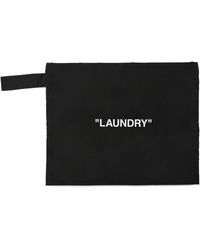 Off-White c/o Virgil Abloh Pouch Aus Technocanvas "laundry" - Schwarz