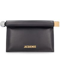 Jacquemus - La Petite Pochette Rond Leather Clutch Bag - Lyst