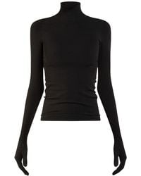 Balenciaga - Nylon Blend Sweater W/ Gloves - Lyst