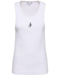 JW Anderson - Top de jersey acanalado - Lyst