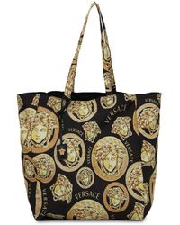 black versace tote bag