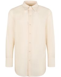 Saint Laurent - Oversized Hemd Aus Wollmischung - Lyst