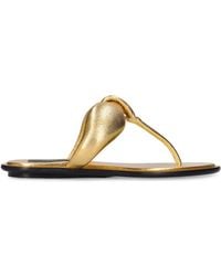 Emilio Pucci - 10Mm Laminated Leather Thong Sandals - Lyst
