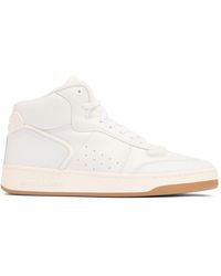 Saint Laurent - White Leather Sl/80 Sneakers - Lyst