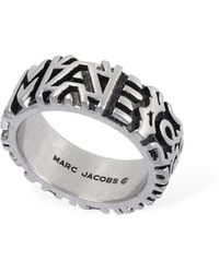 Marc Jacobs - Anello con monogramma inciso - Lyst
