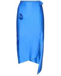 Coperni - Flower Stretch Jersey Midi Skirt - Lyst