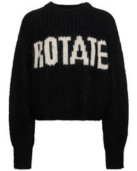 ROTATE BIRGER CHRISTENSEN - Shandy Firm Wool Blend Knit Sweater - Lyst